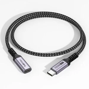 USB C Extension Cable 1.5ft USB 3.2 C Extender Cord 100W Fast Charging/10Gbps... - Picture 1 of 8
