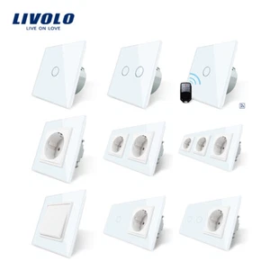 Livolo Lichtschalter Wasserdicht Funkschalter Wandsteckdose Steckdose Weiss - Bild 1 von 77