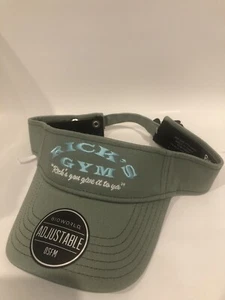 Rick and Morty Sun Visor Hat Rick's Gym Rick's Gon Give It To Ya Adult  - Picture 1 of 3