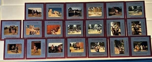 1950's 20 35mm Film Slide lot Red Border Horses Donkeys Rocky Mtn Griffith Park - Imagen 1 de 4