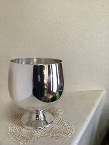 RARE VINTAGE SIGNED CARTIER SILVERPLATE ART MODERNE ICE BUCKET K306 - Picture 1 of 12