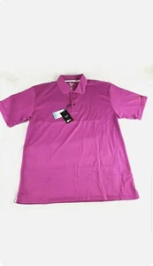Men's Golf Shirts JRB Sports Polo Purple Lightweight Collared - Picture 1 of 1