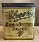 Vintage Cleeves Rum & Butter Toffee Tin England Vintage Ltd. London candy can