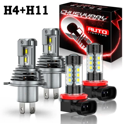For Honda HR-V 2016 2017 2018 HRV Combo 4x LED Headlight Hi/Lo + Fog Light Bulbs - Image 1 of 4