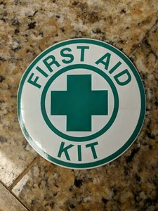 First Aid Sticker Decal Vinyl OSHA health safety bumper FREE SNAIL MAIL SHIP - Picture 1 of 5