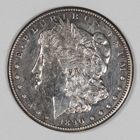1890-CC Morgan Silver Dollar - XF Details Cover