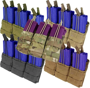 Condor MA44 Modular MOLLE PALS Triple Stacker 5.56/.223 Open Top Magazine Pouch - Picture 1 of 9