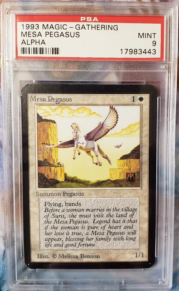 MTG Limited Edition Alpha 1993 Mesa Pegasus PSA 9 Mint Old School - Image 1 of 1