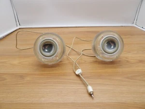Coppia di altoparlanti Apple Vintage Computer Pro traslucidi - testati e funzionanti - Foto 1 di 3