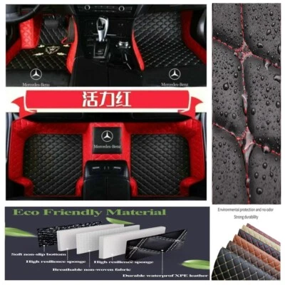 Fit Mercedes-Benz 1998-2024 All Model Waterproof Luxury Carpets Car Floor Mats - Image 1 of 4