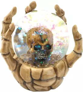 Halloween ** SKULL HAND WATERBALL GLOBE** NIB - Picture 1 of 3
