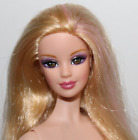 Poupée Barbie nue OOAK rebodiée modèle muse blonde yeux marron ongles peints NEUF