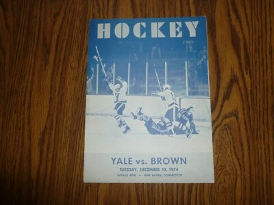 Vintage Hockey Program - Yale vs. Brown 12/10/1974 - Image 1 of 4