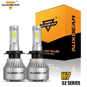 AUXBEAM S2 H7 LED Headlights High/Low Beam Conversion Kit Bulbs 6000K 72W 8000LM - Picture 1 of 12