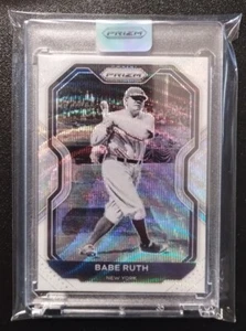 Prizm Tier II 2021 Babe Ruth White Wave Prizm con raro sellado🔥 One-Touch como nuevo🔥 - Imagen 1 de 4