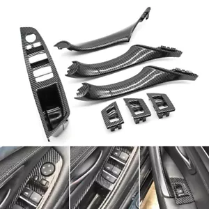 Juego de cubierta de moldura de manija de panel de puerta interior LHD apto para BMW F10 F11 serie 5 - Imagen 1 de 23