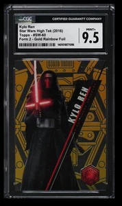 2016 Star Wars Topps High Tek Kylo Ren 1/50 CGC 9.5 #SW-60 Gold Rainbow Foil - Picture 1 of 2