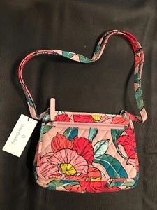 Petit sac bandoulière Vera Bradley neuf avec étiquette vintage motif floral rose vert - Photo 1/4