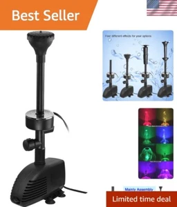 Energy-Efficient 660GPH Submersible Pump with Inside Filter and 4 Spray Patterns - Picture 1 of 8
