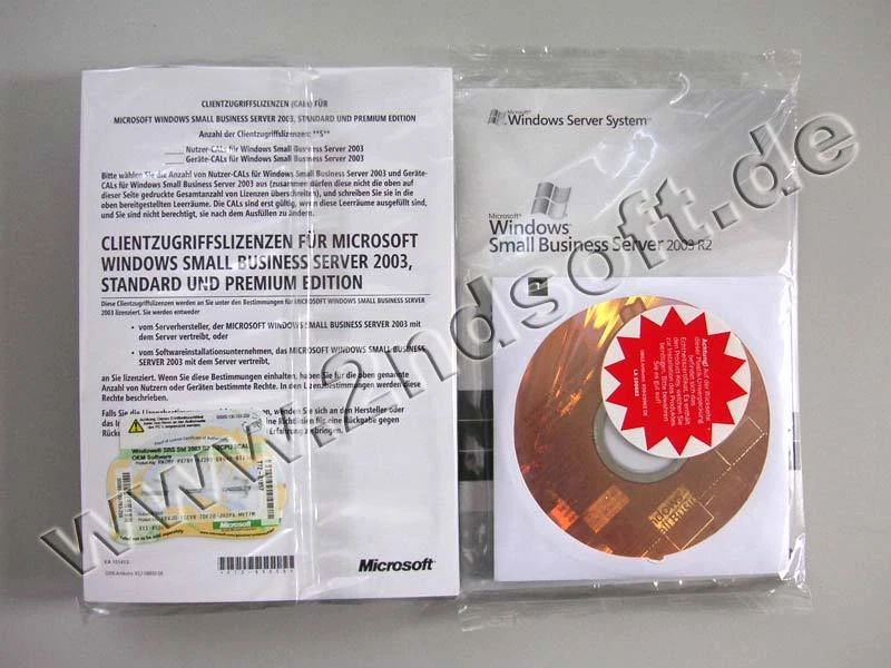 Windows Small Business Server 2003 Standard R2 mit 5 Clients - Bild 1 von 1