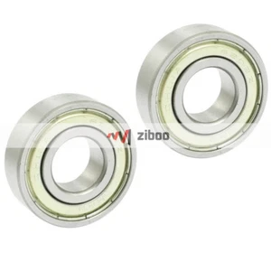 2 Stück 6202Z geschirmt 35 mm x 15 mm x 11 mm Rillenkugellager silberfarben - Bild 1 von 4