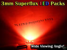 10pcs 3mm Piranha Superflux Wide Angle LED Pack (Red)