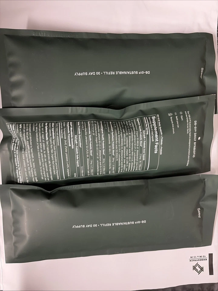 SEED DS-01 Probiotic Daily Synbiotic Prebiotic 3 Pack REFILL 180 Caps EXP 07/27