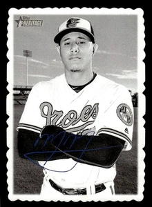 Topps Heritage Manny Machado 20 2018 como nuevo 1969 Topps Deckle Baltimore Orioles - Imagen 1 de 2