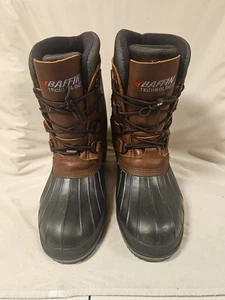 Baffin Technology Herren Schneestiefel Größe 11L Braun Leder Obermaterial Herausnehmbares Innenfutter - Bild 1 von 9