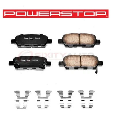 PowerStop Rear Disc Brake Pad & Hardware Kit for 2006-2008 Infiniti G35 - bc Foto 1 de 4