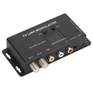 TM70 UHF TV LINK Modulator AV To RF Converter IR Extender With Channel Display ❥ - Picture 1 of 22
