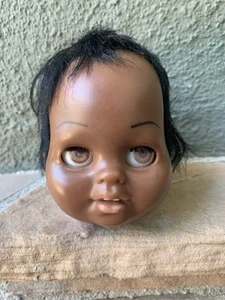 Vintage Black Tiny Chatty Baby Head Tlc - Picture 1 of 5