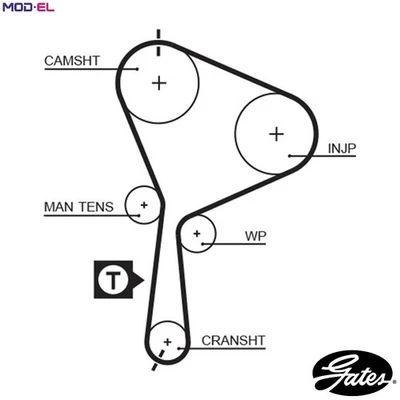 TIMING BELT 5552XS FOR MITSUBISHI SPACE/STAR/MPV CARISMA RENAULT MASTER/II/Bus - Image 1 of 4