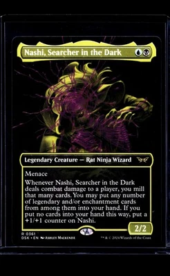 MTG Magic The Gathering DSK Duskmourn Borderless #361 Nashi Searcher in the Dark - Image 1 of 2
