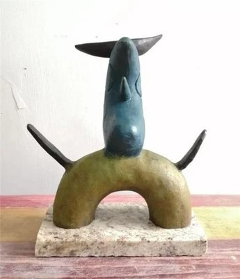 БРОНЗОВАЯ СКУЛЬПТУРА JOAN MIRO «PAJARO MOON VIII» С ПОДПИСЬЮ И НОМЕРОМ - Изображение 1 из 4