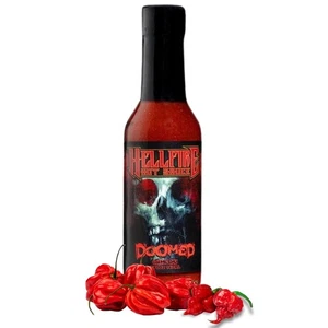 Hellfire Doomed Hot Sauce, Hottest Sauce in the World, Spiked with 6.66... - Picture 1 of 9