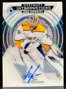 2023-24 UD Ultimate Collection Yaroslav Askarov Introductions Auto Rookie UI-37 - Bild 1 von 2