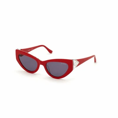 Gafas de sol Guess (GU-7649-S 66A) Rojo - Raya blanca - Lentes grises Foto 1 de 3