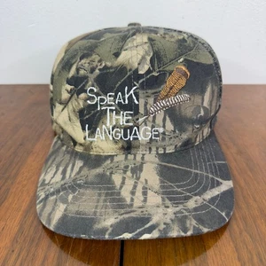 Primos Hunting Calls Speak the Language Embroidered Snapback Camo Hat Hunting US - Picture 1 of 11