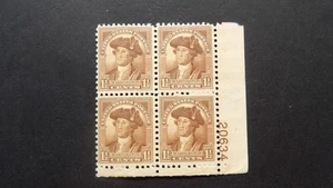 #706 1932 1 1/2c WA-BICENTENNIAL Issue Plate Block #20634 MNH OG VF CV $27.50 - Picture 1 of 3