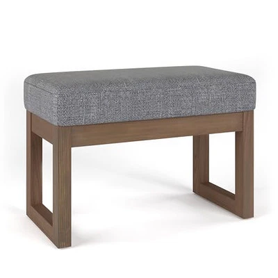  Milltown 27 inch Wide Contemporary Rectangle Footstool Ottoman Bench in  - Image 1 of 4