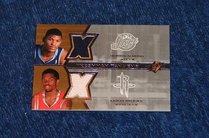 MORRIS ALMOND AARON BROOKS 2007-08 SPX FRESHMAN TANDEMS DUAL JERSEY (WB315)