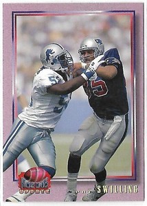 1993 PRO SET POWER MOVES UPDATE PAT SWILLING / RARE ERROR - VARIATION / NO LOGO