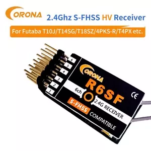 Corona R6SF 2.4GHz S-FHSS/FHSS Compatible 6Ch Micro Receiver for FUTABA T6J/T8J/ - Picture 1 of 4