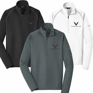 MAGLIONE UOMO NEXT GENERATION EDDIE BAUER 1/2 ZIP C8 CORVETTE - Foto 1 di 4