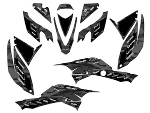 2008-2012 TRX 400 APACHE Grey Senge Graphics Kit Compatible with Honda - Picture 1 of 7