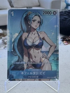 Nefertari Vivi - Custom One Piece Trading Card Game Holo Foil Card Anime Waifu - Picture 1 of 2