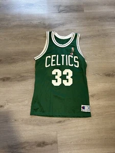 Vintage 90s Larry Bird #33 Boston Celtics Champion NBA Jersey - Size 40 - Picture 1 of 3