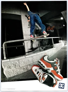 Publicidad impresa vintage 2003 DC Shoe Josh Kalis Skateboarding Original Promo Póster Arte - Imagen 1 de 4