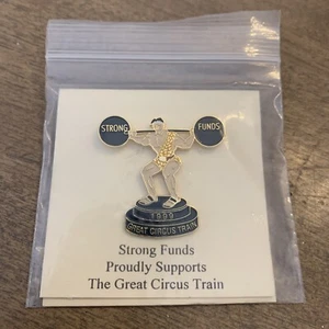 1999 The Great Circus Train “Strong Funds” lapel trading pin - Picture 1 of 3
